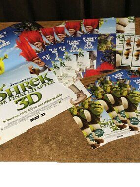 5X SETS OF SHREK THE FINAL CHAPTER POSTER MINI ACTIVITY BOOKLET STICKERS CARDS